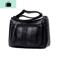 中年女包妈妈包2020新款包包女士简约百搭大容量单肩包斜挎包小包NEW LAKE [小辫]女士单肩包