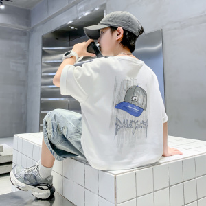 男童夏装T恤短袖2026新款夏款男孩夏季儿童中大童上衣潮t童装