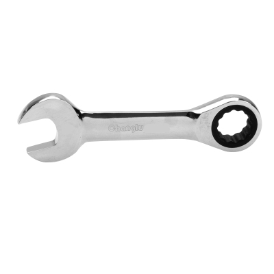 长鹿 短柄镜面两用棘轮扳手 12mm