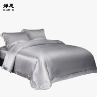 婵思 重磅19姆米真丝四件套
