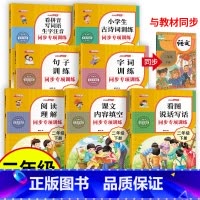 [正版]二年级下册同步练习册 小学语文学习资料阅读理解专项训练书小学生看图说话看拼音写词语写话天天练训练试卷每日一练资