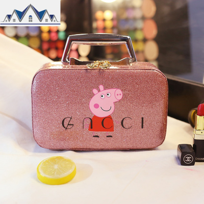 旅行化妆包小号便携韩国ins风超火可爱大容量收纳盒品化妆箱手提 三维工匠收纳包