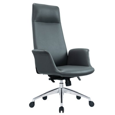 臻远 ZY-7476办公椅简约现代皮椅主管椅转椅 西皮