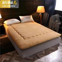 冬季加厚羊羔绒床垫1.8m双人单人1.5床褥子海绵榻榻米学生宿舍被 三维工匠