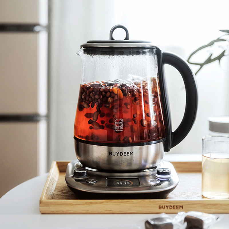 北鼎(buydeem)养生壶k187 德国进口肖特玻璃按键式保温养生壶无蒸笼