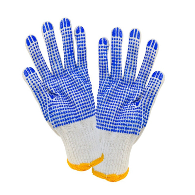 手套 加厚棉线点塑防滑耐磨 600点珠12双/打