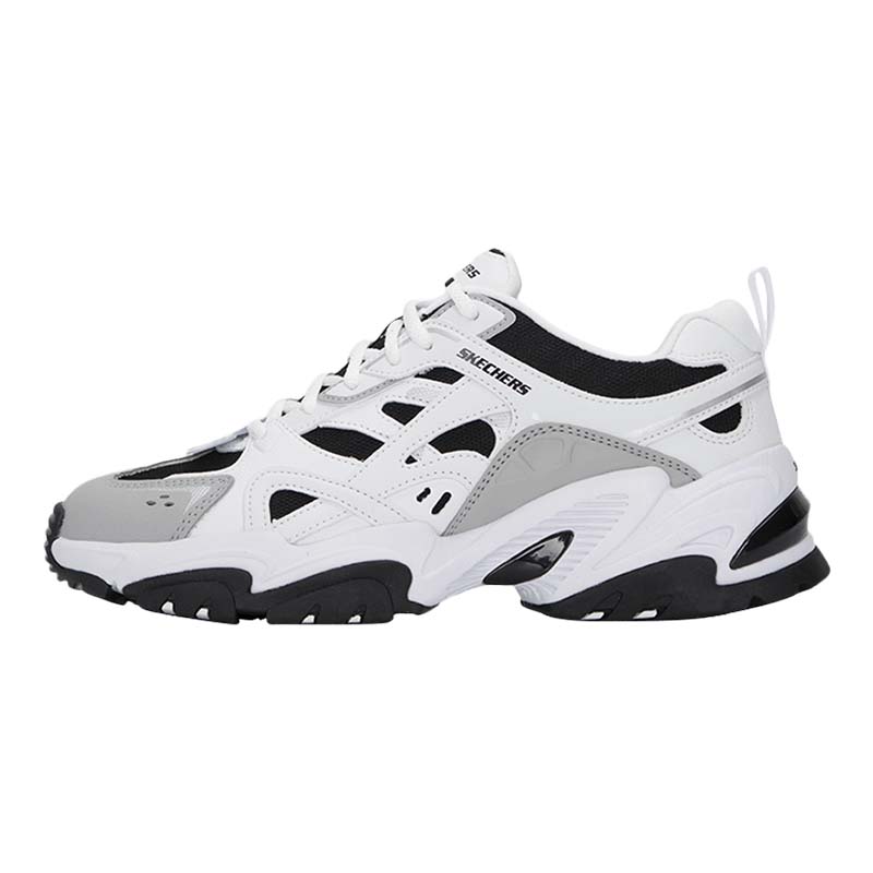 Skechers/斯凯奇男鞋新款透气缓震运动鞋复古时尚休闲鞋894127-WBK ZP