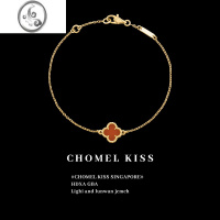 JiMi经典!单花红玛瑙手链女夏玫瑰金色ins小众手饰618大促省钱攻略