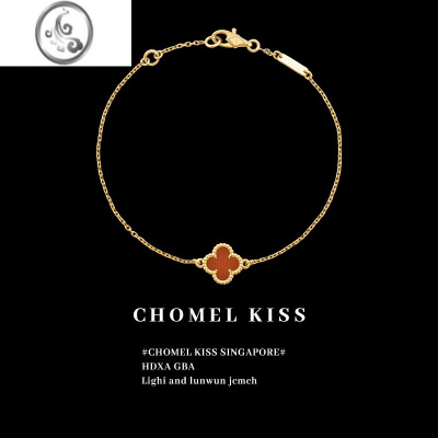 JiMi经典!单花红玛瑙手链女夏玫瑰金色ins小众手饰618大促省钱攻略