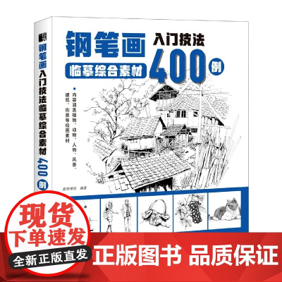 钢笔画入门技法临摹综合素材400例
