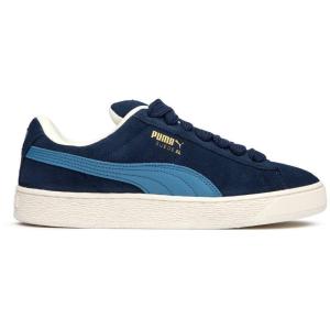 彪马(Puma)男鞋休闲板鞋运动鞋潮流厚底系带帆布鞋海军蓝橡胶底 c