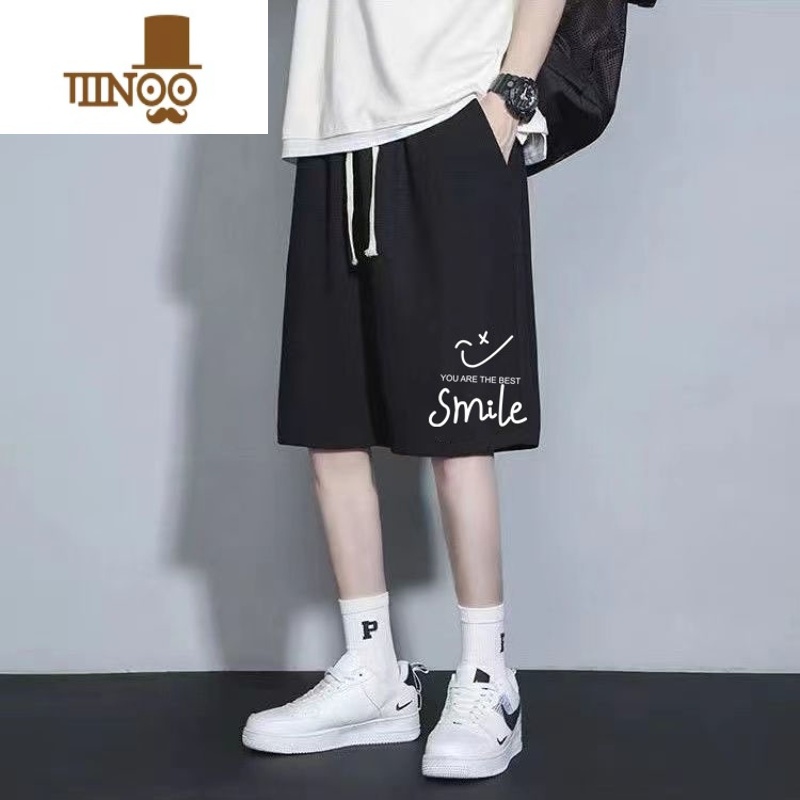 YANXU加肥加大运动短裤男夏季薄款宽松外穿裤子夏天中裤休闲五分裤衩潮