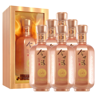 今世缘A9升级版柔雅型白酒500ml*6整箱装