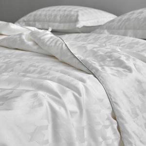 高端双宫桑蚕丝120S长绒棉贡缎大提花蚕丝被夏被春秋被冬被子母被