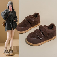 加绒厚底雪地靴女冬季新款学生ins韩版保暖休闲鞋棉鞋