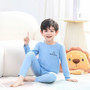 儿童保暖德绒套装男女童内穿秋衣秋裤贴身秋冬中大童家居服