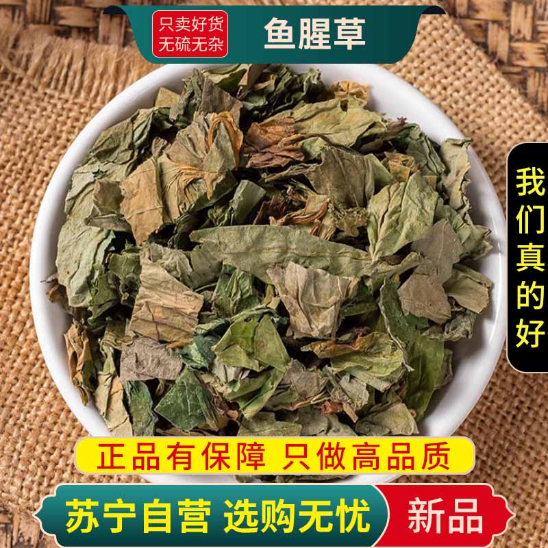 甄选鱼腥草100克狗蝇草狗贴耳臭菜折耳根干岑草蕺菹菜紫背鱼腥草