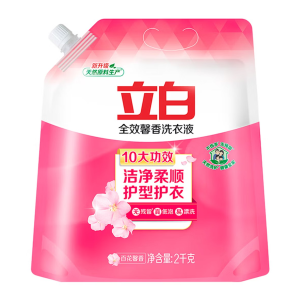立白 全效馨香洗衣液2kg袋装