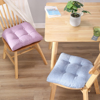 美帮汇加厚坐垫餐桌椅子垫四季透气亚麻椅垫可拆洗凳子垫工厂