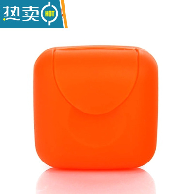 敬平塑料带锁扣旅行肥皂盒密封皂盒防水有盖迷你便携香皂盒创意带盖 小号橙色