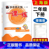 数学增强版 二年级下 [正版]2024春华东师大版一课一练 数学 增强版 二年级下册/2年级第二学期 华东师范大学出版社