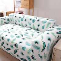 沙发套罩全包萬能套弹力通用型防滑懒人沙发罩皮沙发垫巾全 热带植物 L号[一般适合190-230cm](尺寸可以咨询客服)