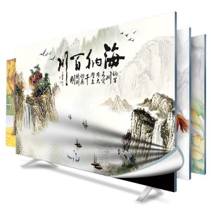 幸福派 电视罩防尘罩套简约现代曲面电视机罩挂式液晶客厅46英寸48英寸 049海乃百川 46-48寸(110*65cm)
