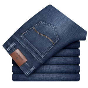 金盾(KIN DON)秋冬季款男士直筒牛仔裤 男修身男裤商务宽松大码韩版休闲长裤裤子