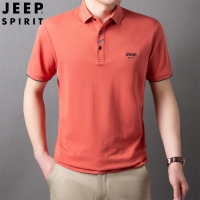 JEEP SPIRIT 男士夏季休闲商务时尚潮流短袖T恤青年POLO衫