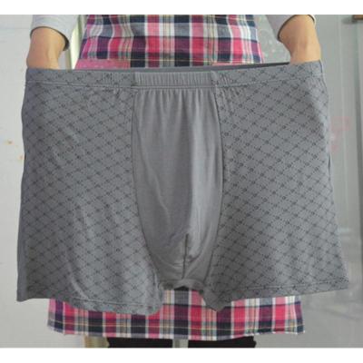 SUNTEK夏季男士特大号肥佬平角内裤加肥加大号竹纤维莫代尔胖子宽松短裤