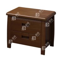 居将 JJ4012010 胡桃木实木床头柜