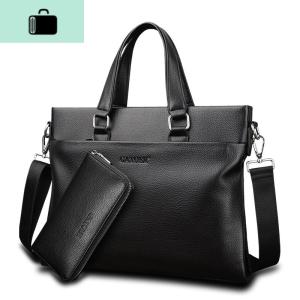 袋男包横款男士手提包商务出差公文包单肩斜跨包休闲男包包NEW LAKE