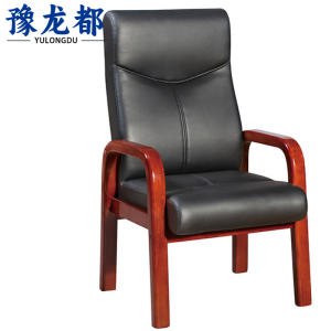 豫龙都 会议椅黑色把