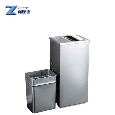 豫庄德不锈钢垃圾桶翻盖个