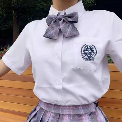 正版jk制服日系上衣长短袖白衬衫女学生春夏季原创宽松百搭基础款