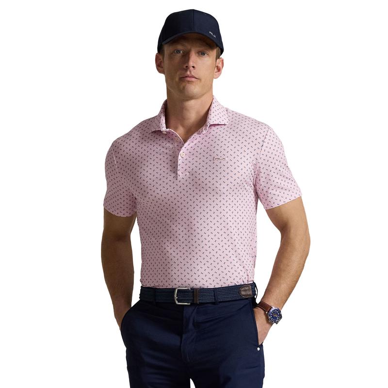 拉夫·劳伦(RALPH LAUREN)RLX运动多色印花弹力透气Polo衫男