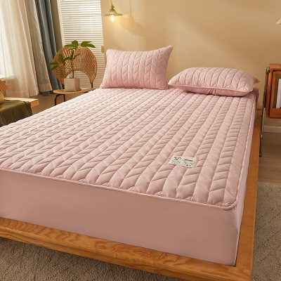 新款全包原棉大豆纤维夹棉单件床笠保护套床垫隔脏防尘罩