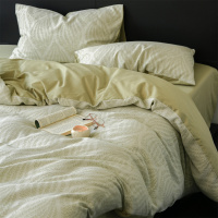 全棉三层纱磨毛床上四件套纯棉高级感床单被套三件套床品新款