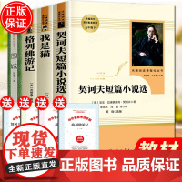 全套4册 九年级下册必读名著正版阅读 格列佛游记 初中生原版书籍 格列夫人教版人民教育出版社 导读课外书目初三契诃夫短篇