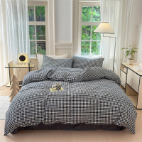 昕蓝梦 全棉色织水洗棉四件套 200*230cm 套