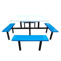 华立伟餐桌椅连体餐桌100cm张