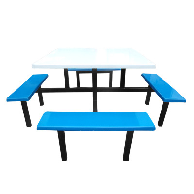 华立伟餐桌椅连体餐桌100cm张