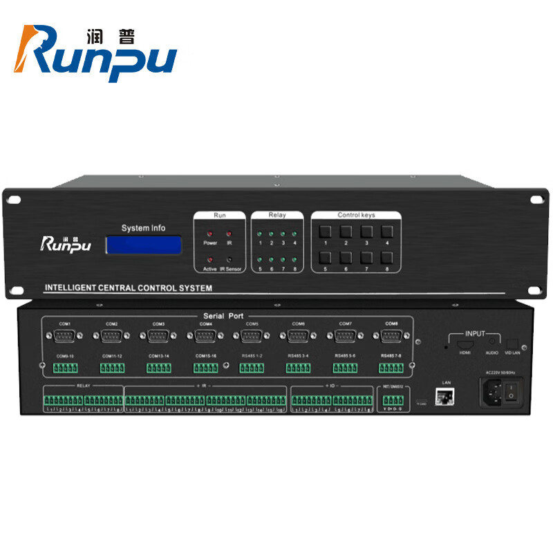 润普Runpu RP-ZY-HB1616 高性能网络化可编程控制主机(中控)