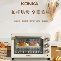 康佳(KONKA) 电烤箱KDKX-2001-R 上下独立旋钮控温低温发酵多层烤位 20L