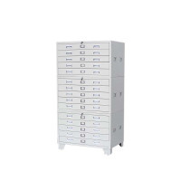 阿拉贡底图柜工程资料图纸柜0号1号抽屉柜地图柜文件柜菲林柜图纸收纳柜1号三节1000*700*1750灰白色