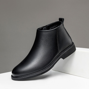 马丁靴男士冬季加绒保暖棉鞋高帮皮靴男头层牛皮工装靴真皮雪地靴