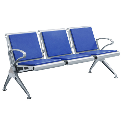 易企采 三人位连排椅带垫子 机场椅等候椅公共座椅 单位:张 175*67*78CM