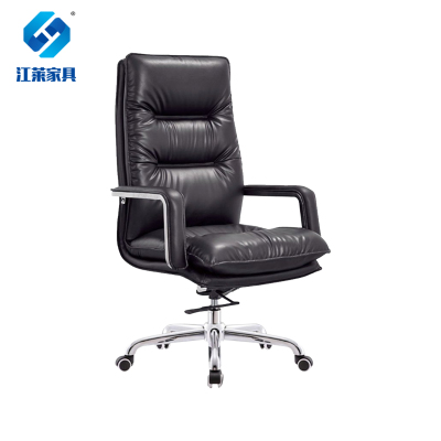 江莱黑色西皮大班椅主管椅/JL-Y13/把