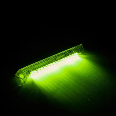 爆闪灯防追尾灯led装饰灯警示灯车内免接线氛围灯 绿色(免充电免安装)