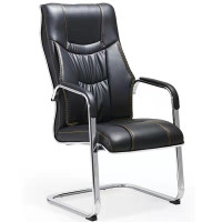 易企采 弓形西皮办公椅 会议接待培训学习电脑椅 单位:张 58*58*110CM